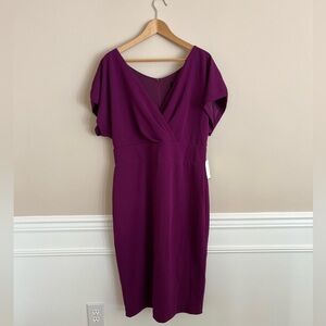 NWT ALEXIA ADMOR purple cocktail dress size XL